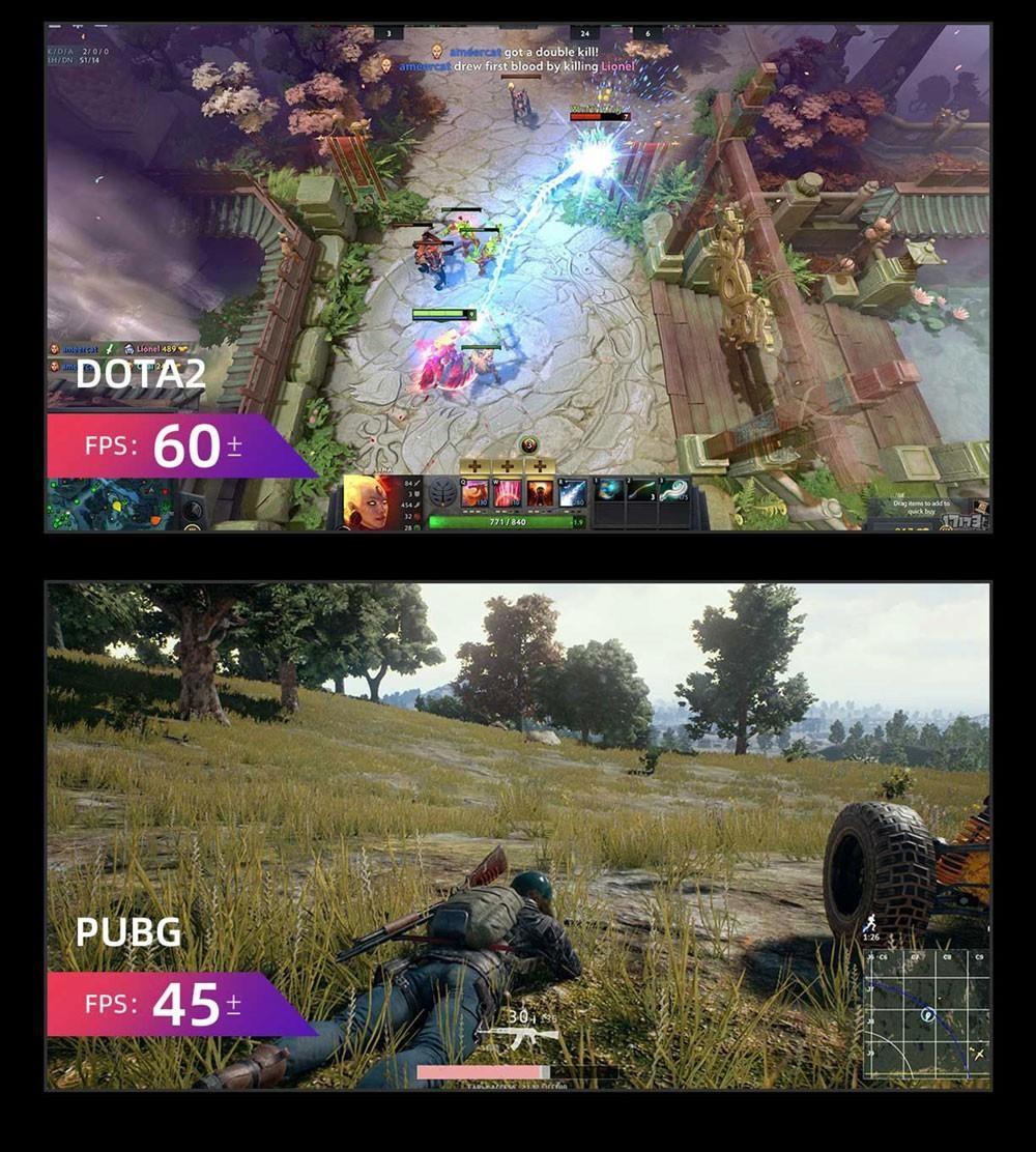 OUVIS AMR5 Mini PC, AMD Ryzen 7 5600U, 16GB DDR4 512GB SSD, HDMI+DP+Type-C 4K 60Hz Triple Display, Windows 11 Pro - US