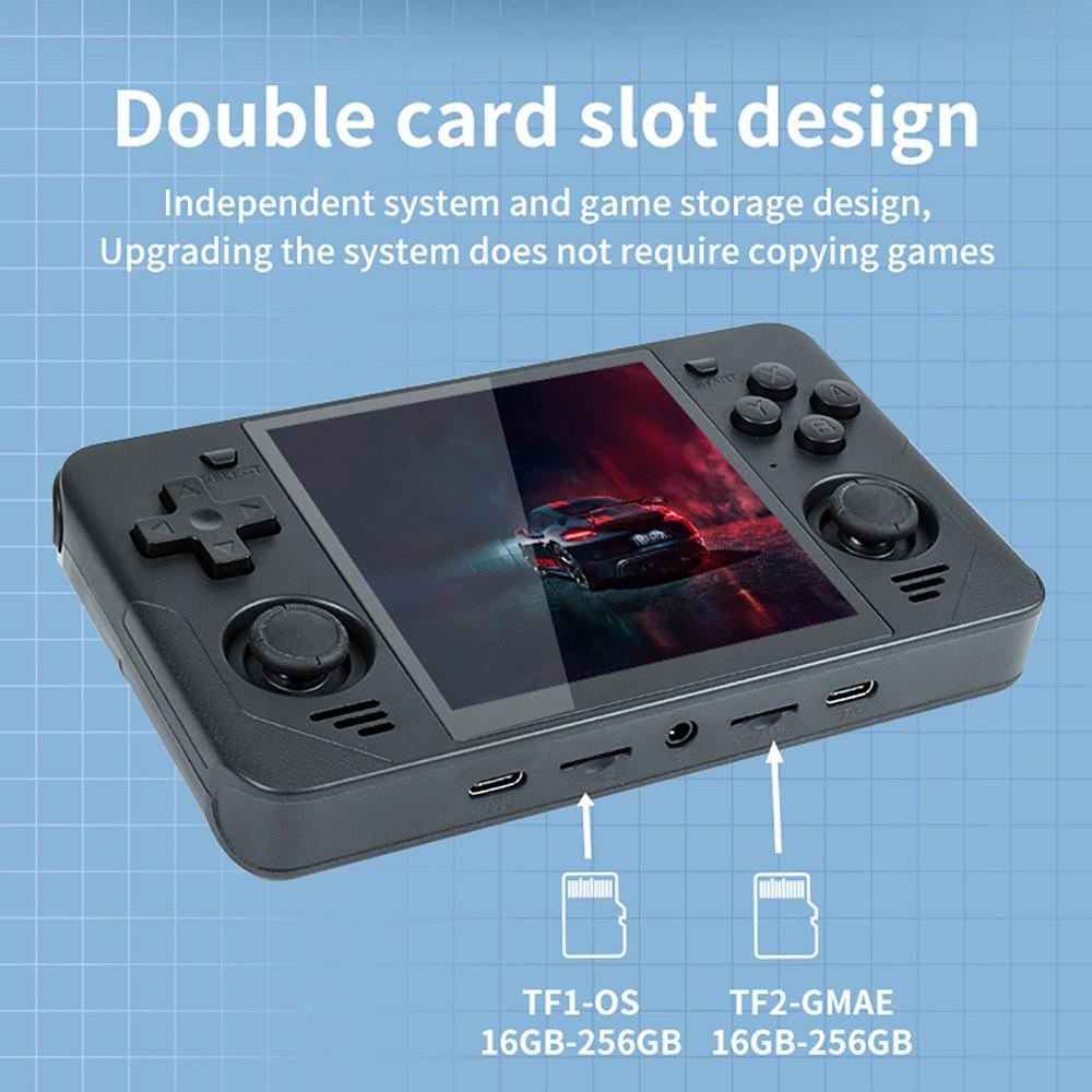 Powkiddy RGB30 Handheld Game Console Open Source Linux 16GB + 64GB TF Card, 5G WiFi - Black