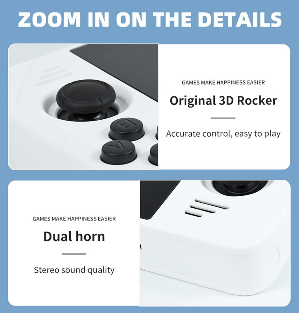 Powkiddy RGB30 Handheld Game Console Open Source Linux 16GB TF Card, 5G WiFi - Blue