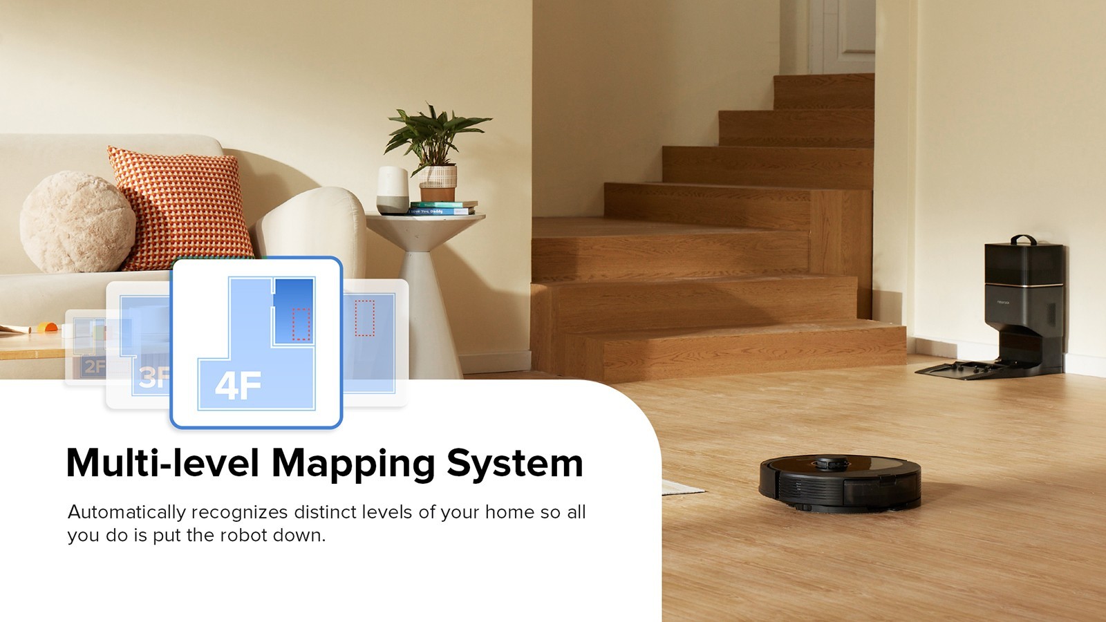 Roborock Q8 Max+ Robot Vacuum Cleaner with Auto Empty Dock, 5500Pa Suction, DuoRoller Brush, LDS Navigation