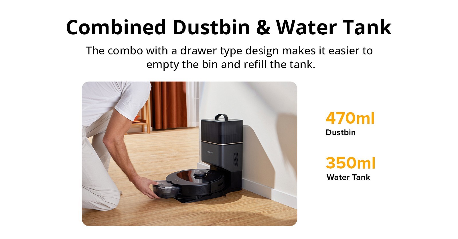 Roborock Q8 Max+ Robot Vacuum Cleaner with Auto Empty Dock, 5500Pa Suction, DuoRoller Brush, LDS Navigation