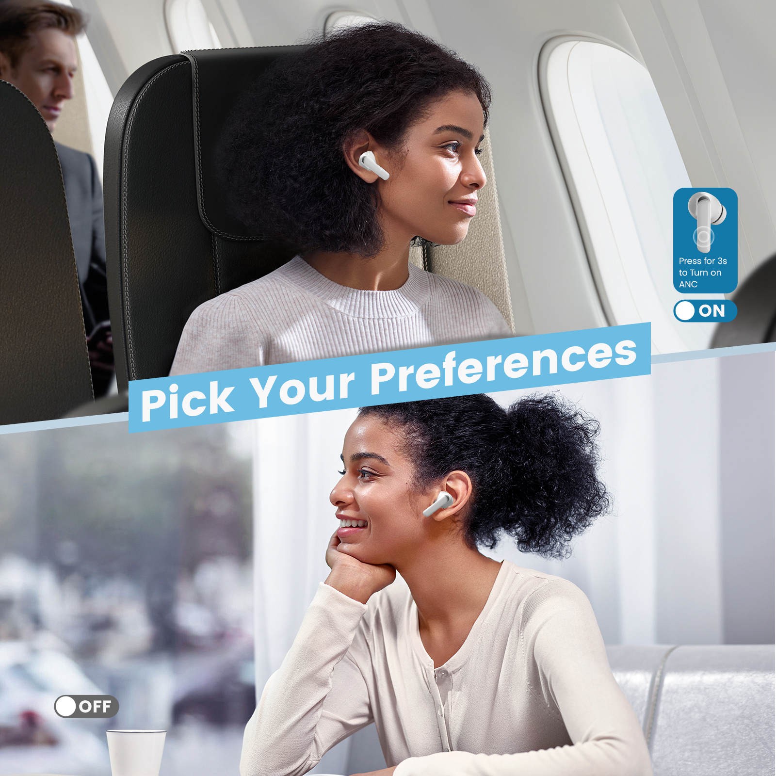 SOUNARC Q2 TWS Earbuds Bluetooth 5.3, 30h Playtime