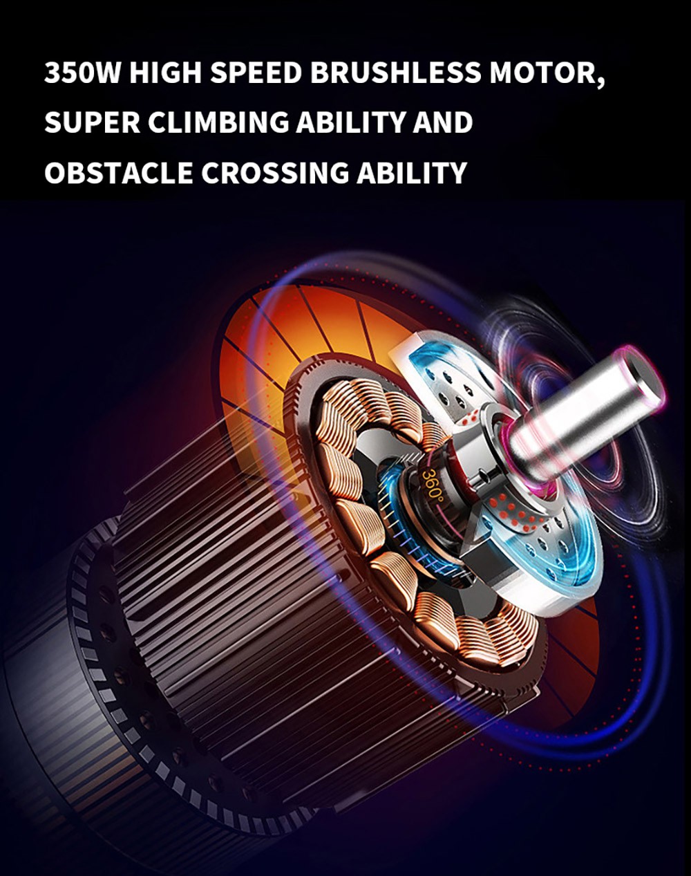 T1 Electric Scooter 8.5in Tire 36V 350W Motor 25-35km/h Max Speed 10.4Ah Battery 25km-35km Range 120kg Load APP