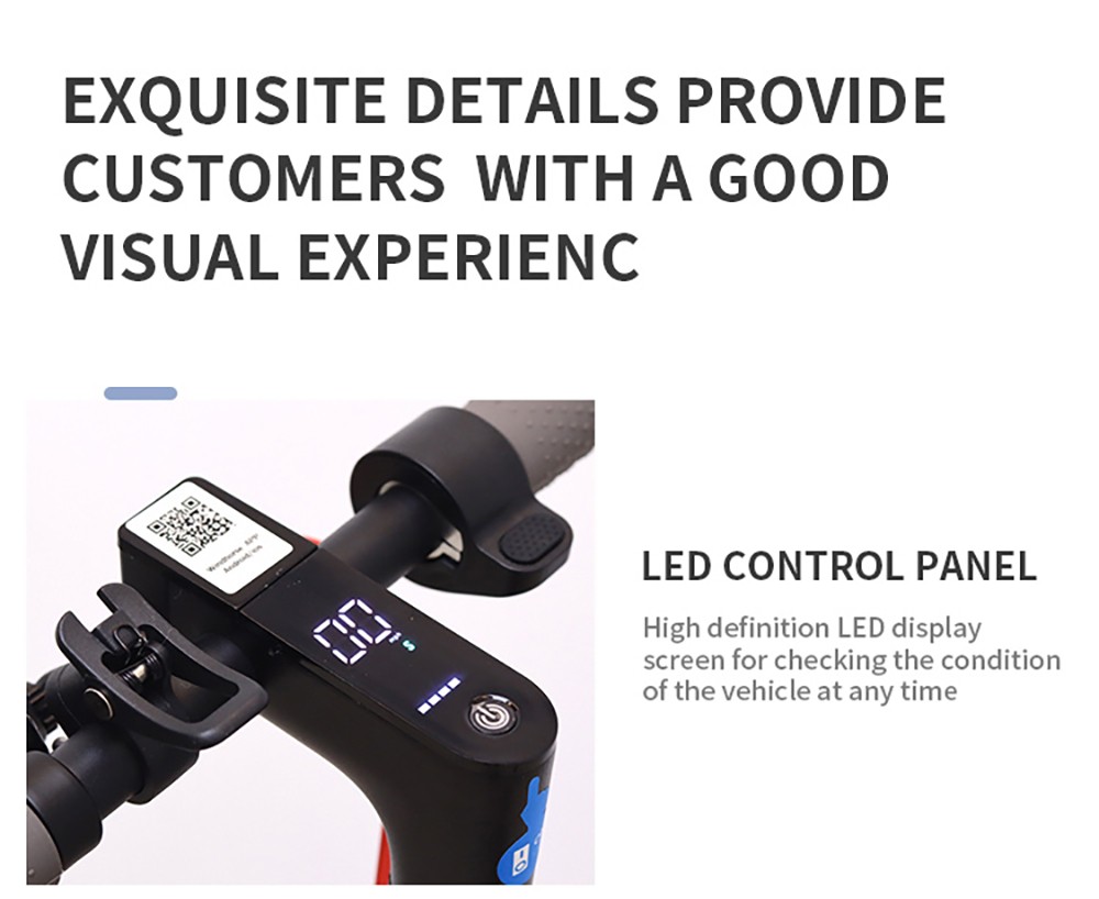 T1 Electric Scooter 8.5in Tire 36V 350W Motor 25-35km/h Max Speed 10.4Ah Battery 25km-35km Range 120kg Load APP