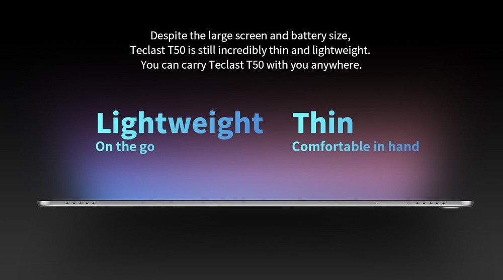 Teclast New T50 Tablet 10.95inch 2K Display, 16GB RAM 256GB ROM, 20MP Rear AF Camera 8MP Front Camera, Android 13