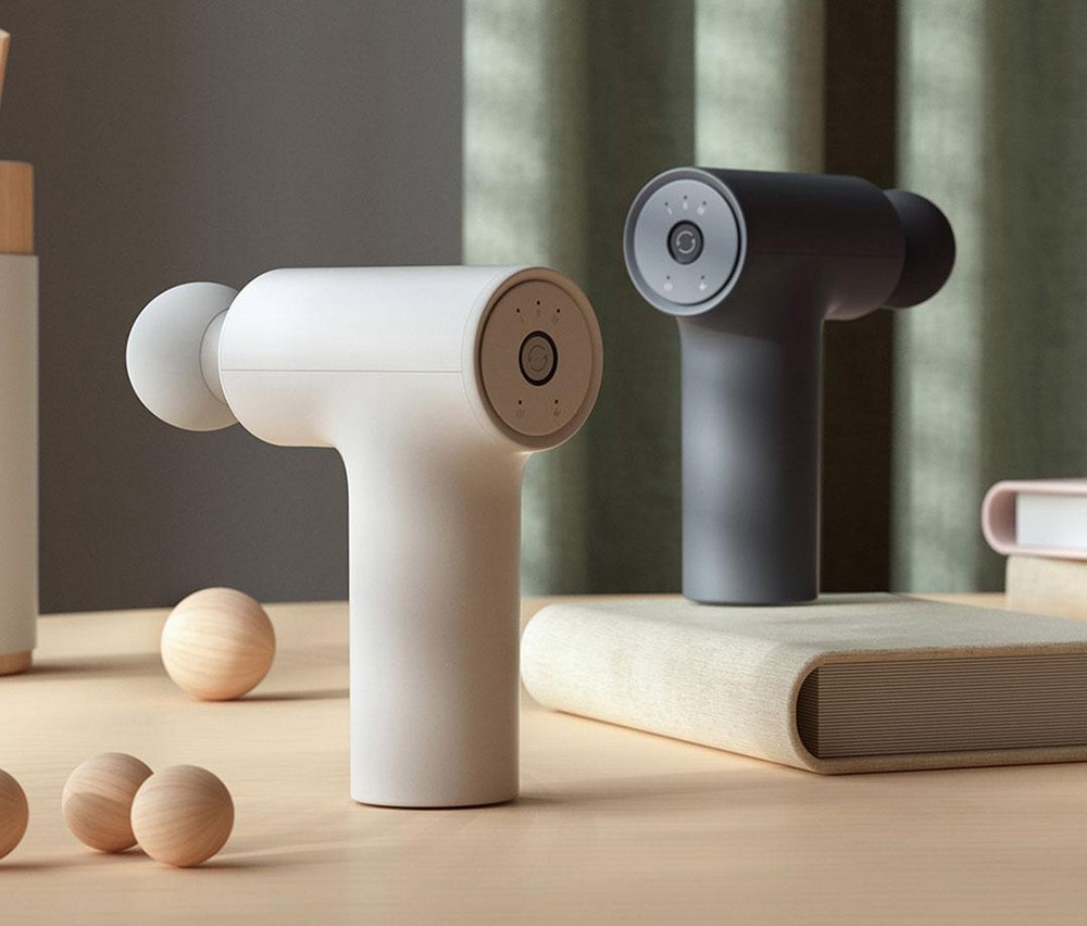 Xiaomi Mijia Mini Electric Massage Gun 2C, Muscle Relax Massager, Exercising Slimming Body Portable Fascial Gun - Light Grey