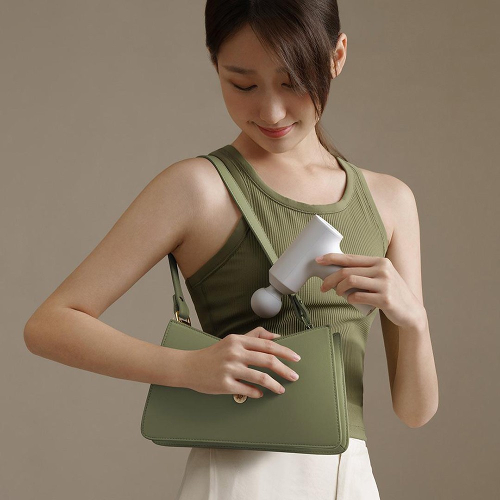 Xiaomi Mijia Mini Electric Massage Gun 2C, Muscle Relax Massager, Exercising Slimming Body Portable Fascial Gun - Light Grey