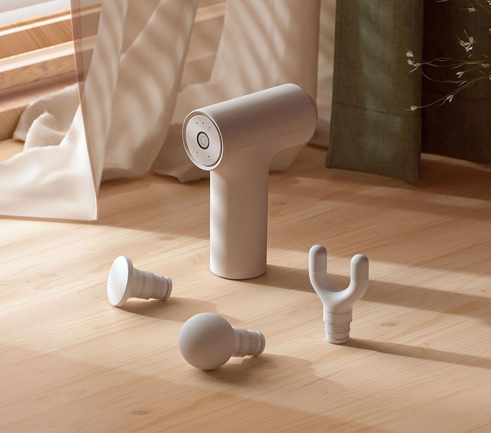 Xiaomi Mijia Mini Electric Massage Gun 2C, Muscle Relax Massager, Exercising Slimming Body Portable Fascial Gun - Light Grey