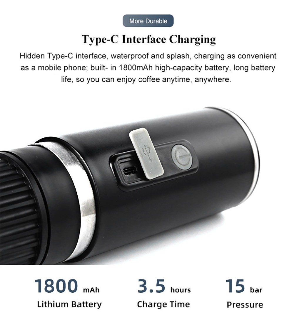 Yaoke Portable Automatic Espresso Capsule Coffee Machine Coffee Maker (without Heating Function)