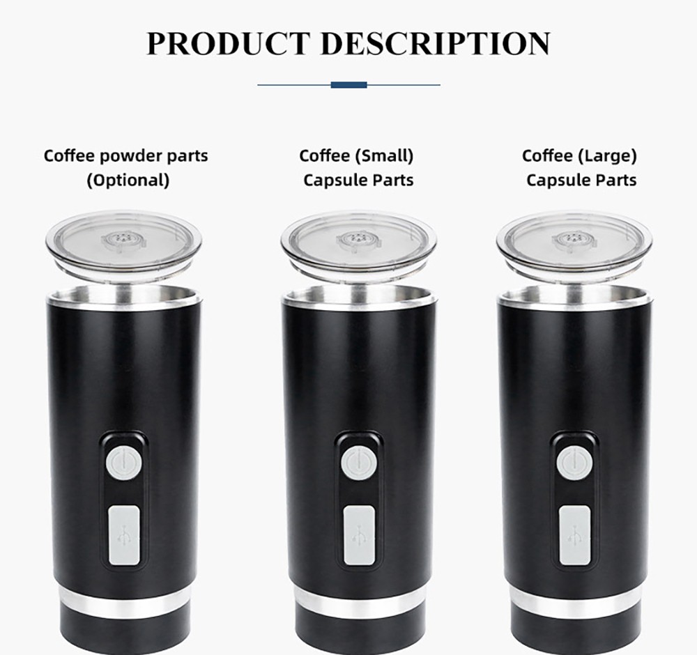 Yaoke Portable Automatic Espresso Capsule Coffee Machine Coffee Maker (with Heating Function)