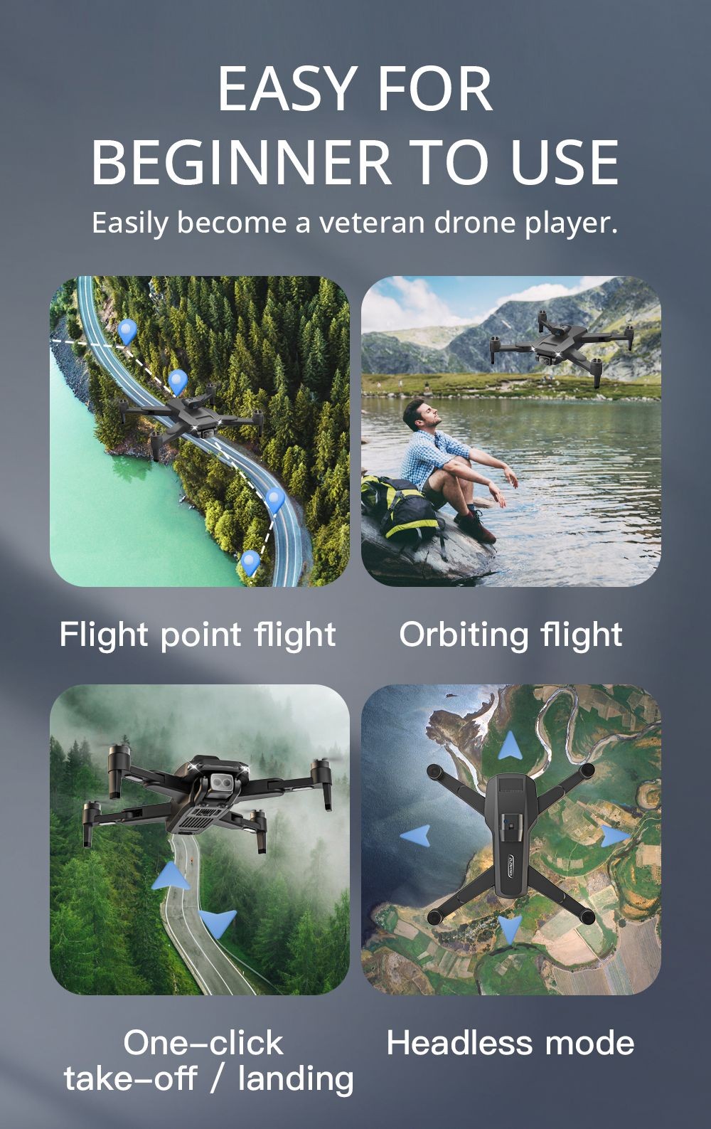 ZLL SG105 Max Brushless Motor Drone RC Drone GPS Foldable Quadcopter HD Camera,1 Battery