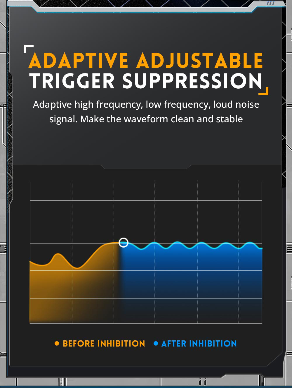FNIRSI DPOX180H Digital Phosphor Oscilloscope 2 in 1 Dual-channel, 180MHz Bandwidth, DDS Signal Generator - Blue