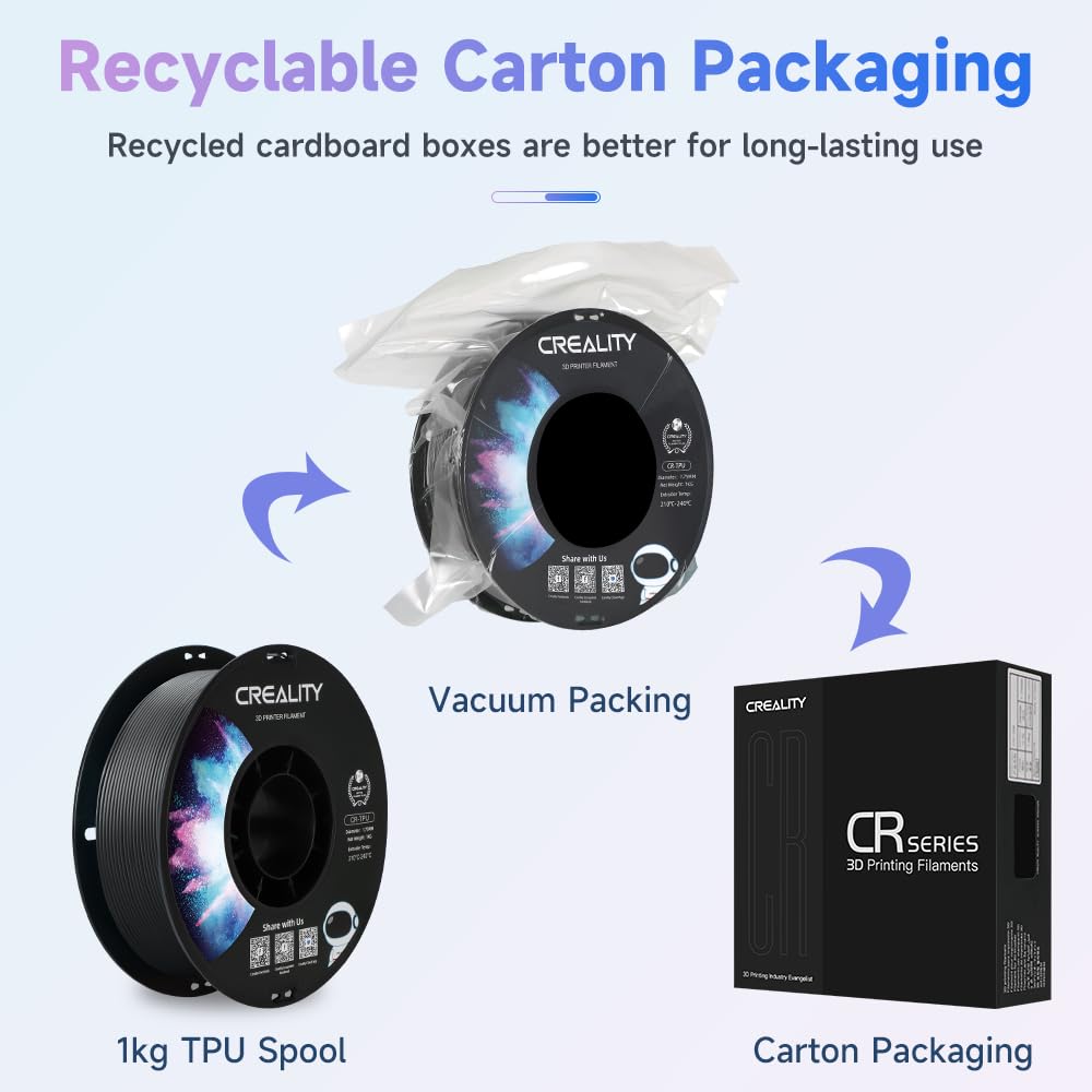 Creality CR Series TPU Filament 1.75mm 1KG - Black