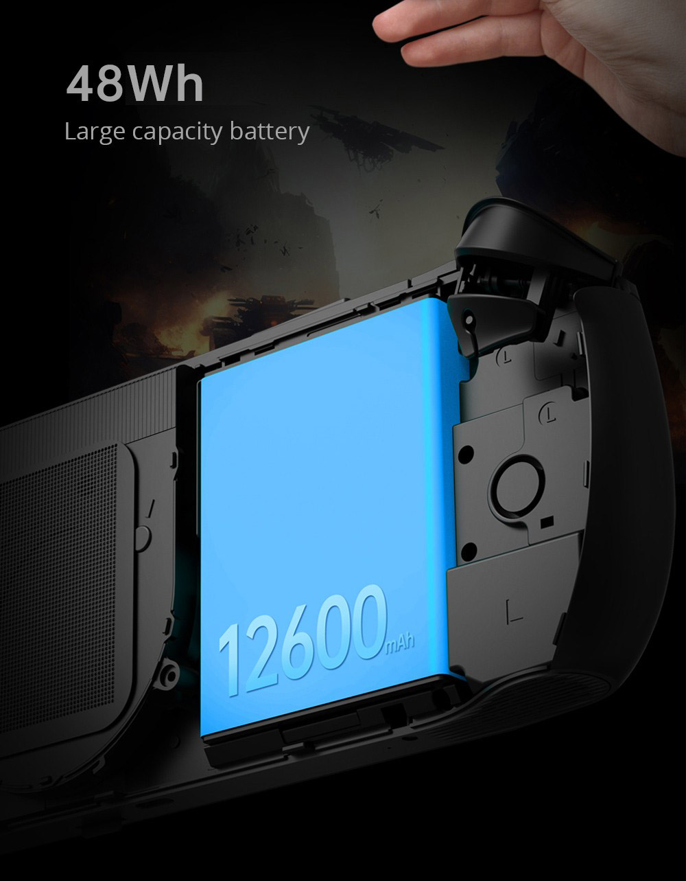 One Netbook ONEXFLY Handheld Game Console AMD Ryzen 7 7840U 32GB DDR5X RAM 1TB SSD 7-inch Windows 11 WiFi 6E Bluetooth 5.2 - Black, US