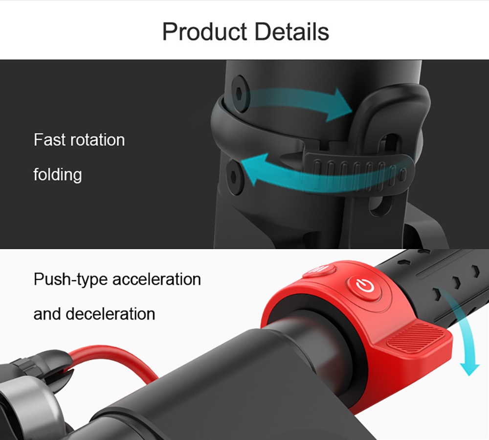 AOVO X7 Electric Scooter 8.5inch Tire 350W Motor 36V 6.4Ah Detachable Battery 32km/h Max Speed 25km Range