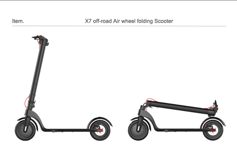 AOVO X7 Electric Scooter 8.5inch Tire 350W Motor 36V 6.4Ah Detachable Battery 32km/h Max Speed 25km Range