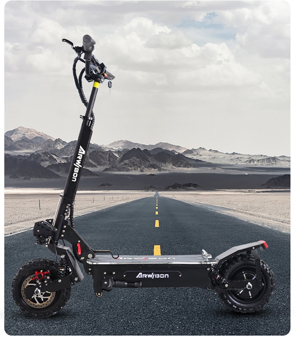 ARWIBON Q06 Pro Electric Scooter 11 inch Off-road Tire 60V 2800W Dual Motor 55-75km/h Max Speed 27Ah Battery 50-70kmRang