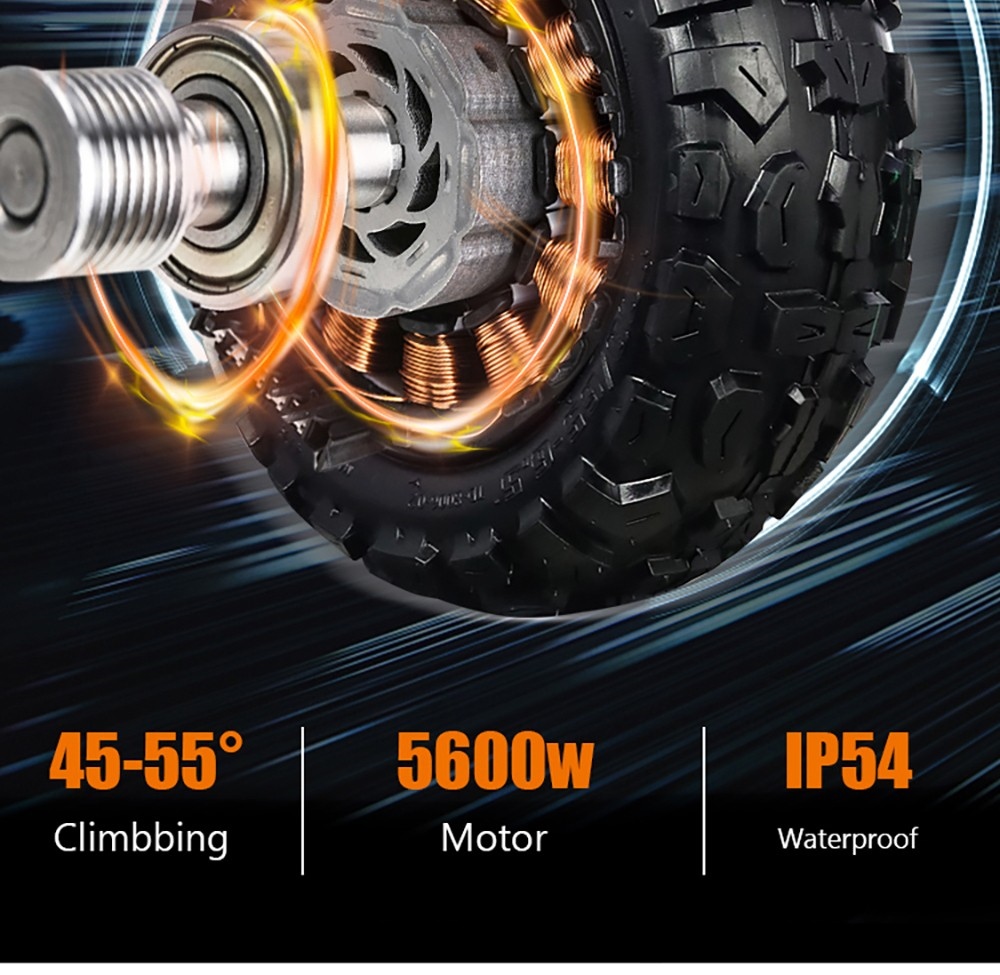 ARWIBON Q06 Pro Electric Scooter 11 inch Off-road Tire 60V 2800W Dual Motor 55-75km/h Max Speed 27Ah Battery 50-70kmRang