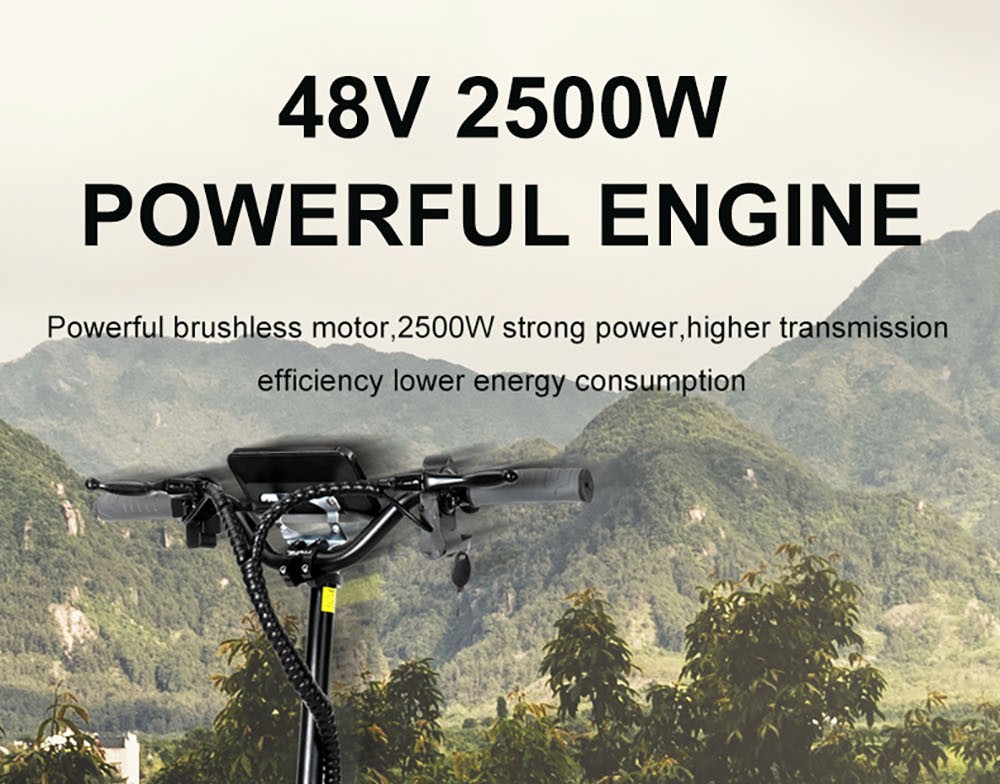 ARWIBON Q30 Electric Scooter 11 inch Off-road Tire 48V 2500W Motor 50-60km/h Max Speed 16Ah Battery 40-60km Range