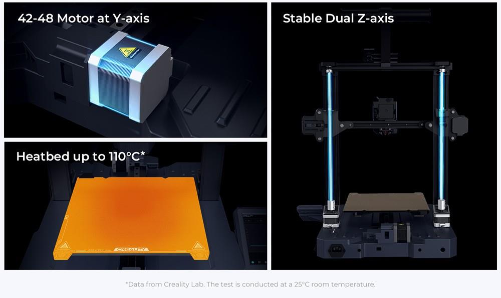 Creality CR-10 SE 3D Printer, Auto Leveling, 600mm/s Max Printing Speed, 4.3-inch Touch Screen, 220*220*265mm