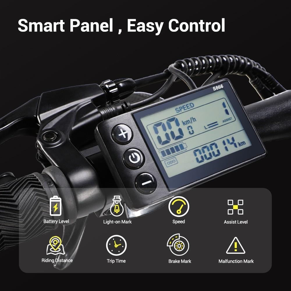 Eleglide M1 PLUS 27.5'x18' 36V 12.5AH 250W Electric Moped Bike With App Control