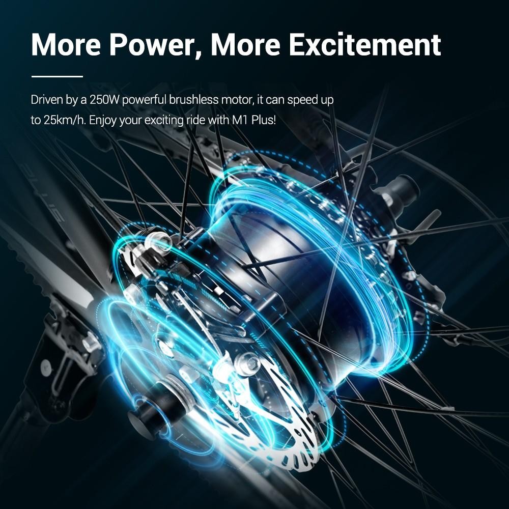 Eleglide M1 PLUS 27.5'x18' 36V 12.5AH 250W Electric Moped Bike With App Control