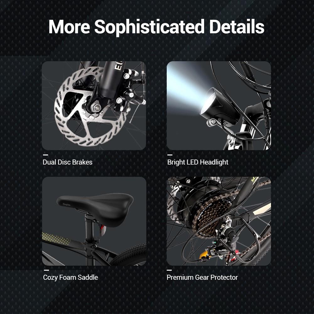 Eleglide M1 PLUS 27.5'x18' 36V 12.5AH 250W Electric Moped Bike With App Control