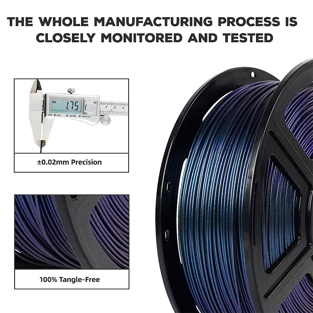 Flashforge 1.75mm PLA Multicolor 3D Printing Filament 1kg Skydiver