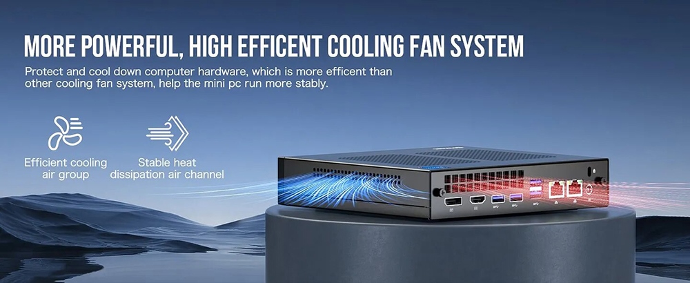 GMKtec M4 Intel Core i9-11900H Mini PC, 16GB DDR4 1TB SSD, Window 11 Pro, WiFi 6, BT5.2, USB3.2, Triple HD 4K - EU Plug