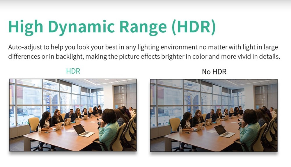 GUCEE G07-4K10X Webcam, 4K HD 10x Optical Zoom Auto Focus Built-in Microphone - Black, EU Plug