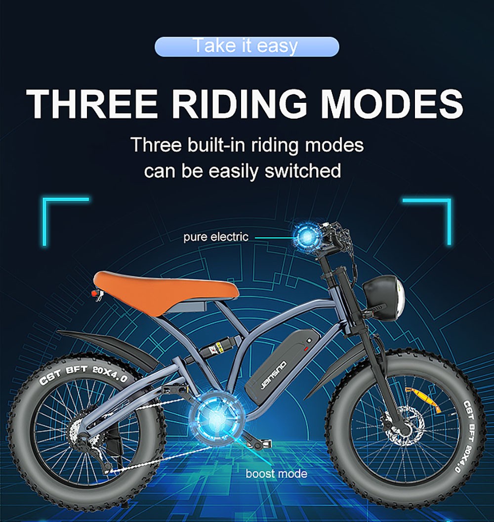 Jansno X Electric Bike Inch Tire V Ah Km H Speed W Motor