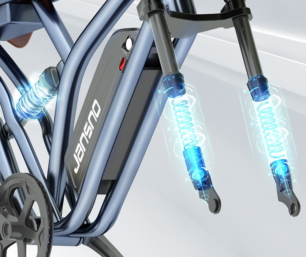 JANSNO X50 Electric Bicycle 750W Power 48V14Ah Battery 50km Max Range 40km/h Max Speed 20 inch Tire