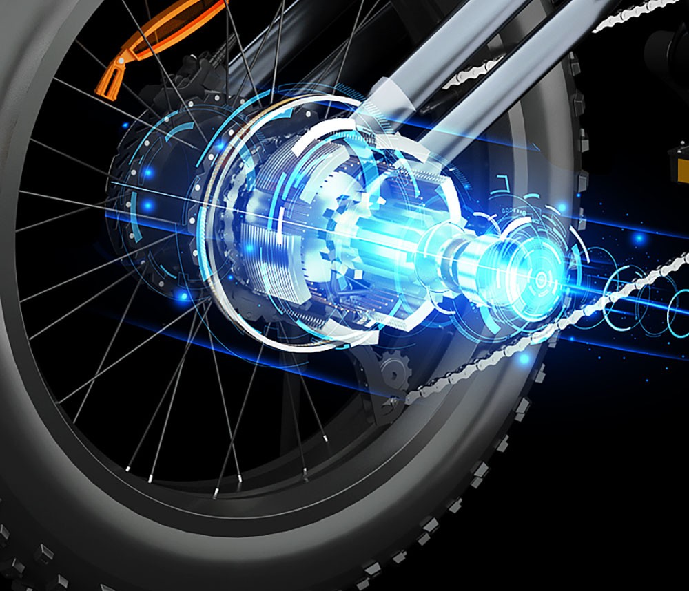 JANSNO X50 Electric Bicycle 750W Power 48V14Ah Battery 50km Max Range 40km/h Max Speed 20 inch Tire