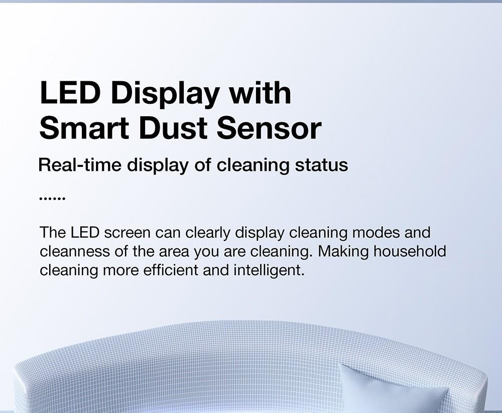 JIMMY BX6 Pro Double Cup Anti-Mite Vacuum Cleaner, 245mm Suction Inlet, 0.5L Dust Cup, Smart Dust Sensor, UV Sterilization Function, Ultrasound, LED Display