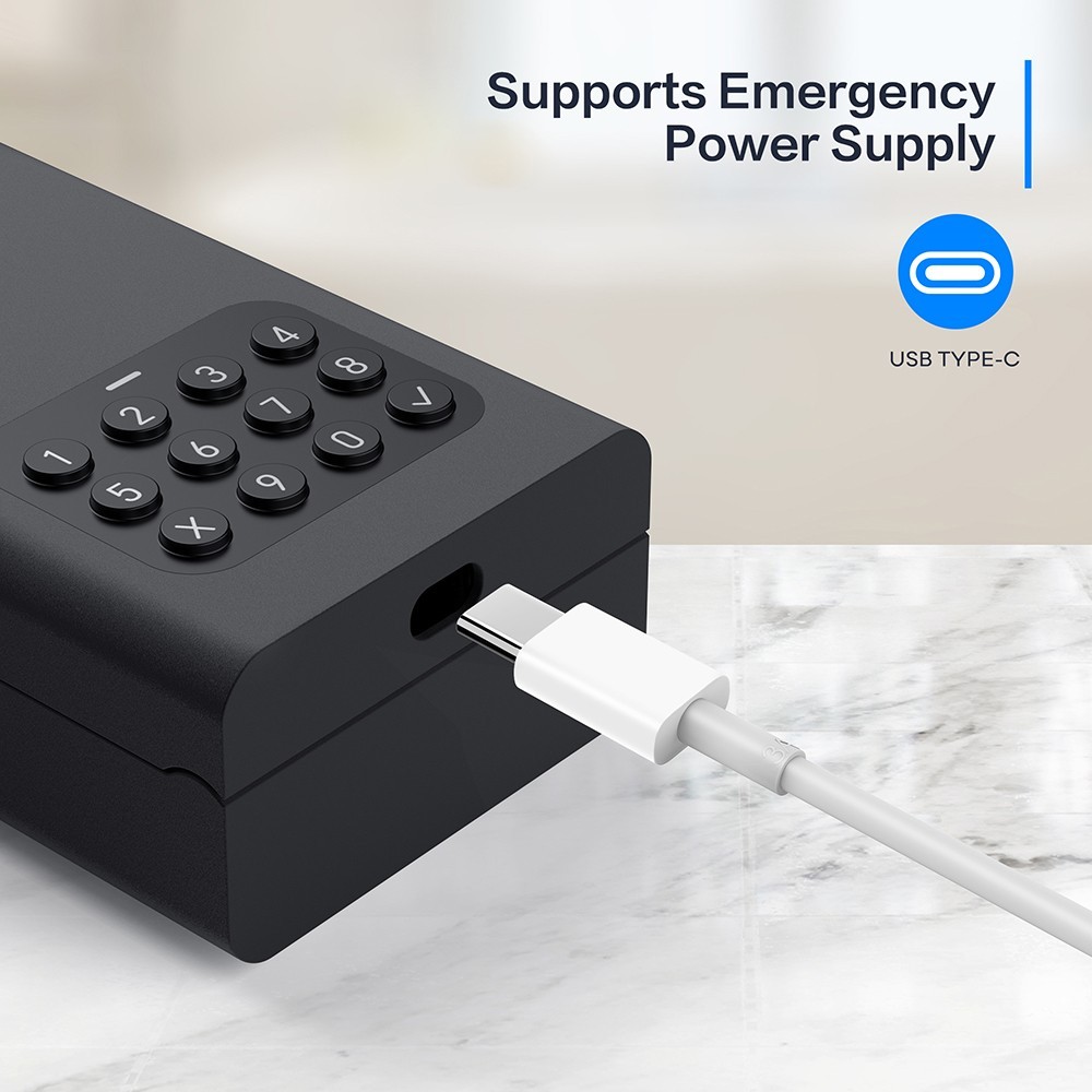 Lockin L1 Smart Lockbox, 30 Groups Password Capacity, Bluetooth & PIN Code Unlock, App Control