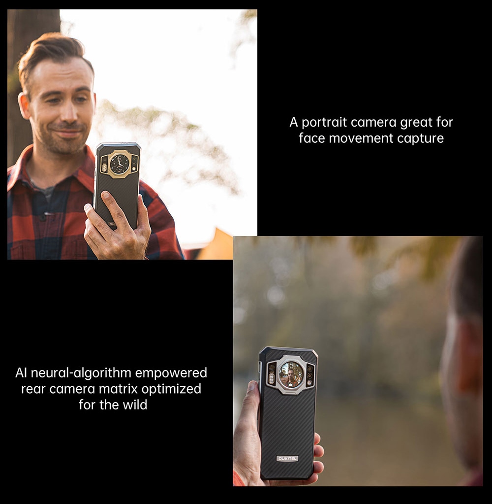 OUKITEL WP21 Rugged Smartphone, 12GB+256GB, 20MP Front Camera+64MP Rear Camera, 9800mAh Battery, 66W Fast Charging, 6.87 inch Screen, Android 12, Fingerprint Unlock