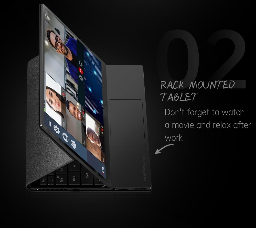 One Netbook 5 Laptop Intel I7 1250U Processor 32GB LPDDR5 2TB ROM 10.1'' 2.5K LTPS WiFi 6 BT5.2 - EU Plug