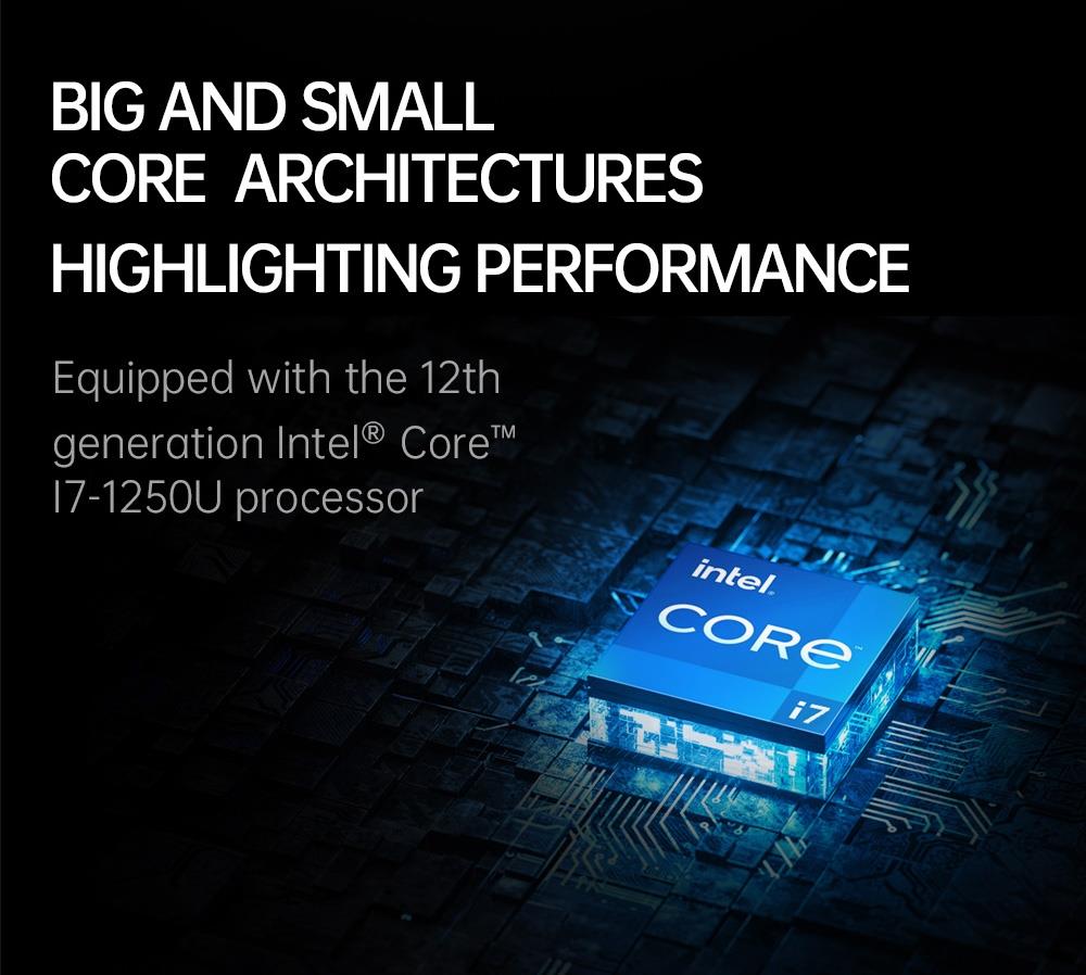 One Netbook 5 Laptop Intel I7 1250U Processor 32GB LPDDR5 2TB ROM 10.1'' 2.5K LTPS WiFi 6 BT5.2 - EU Plug