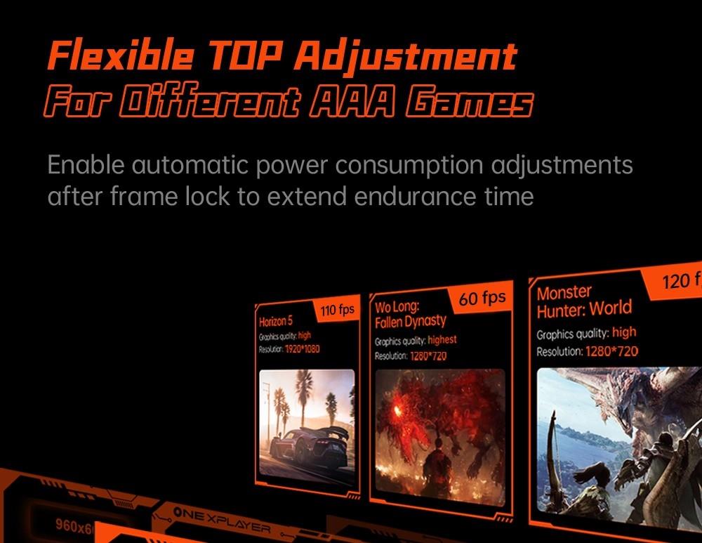 One Netbook ONEXFLY Handheld Game Console AMD Ryzen 7 7840U 32GB DDR5X RAM 1TB SSD 7-inch Windows 11 WiFi 6E Bluetooth 5.2 - Black, US