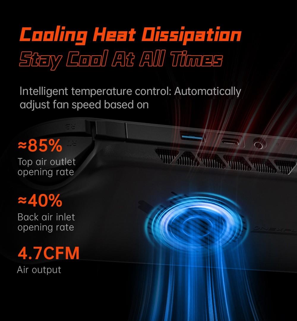 One Netbook ONEXFLY Handheld Game Console AMD Ryzen 7 7840U 32GB DDR5X RAM 1TB SSD 7-inch Windows 11 WiFi 6E Bluetooth 5.2 - Black, US