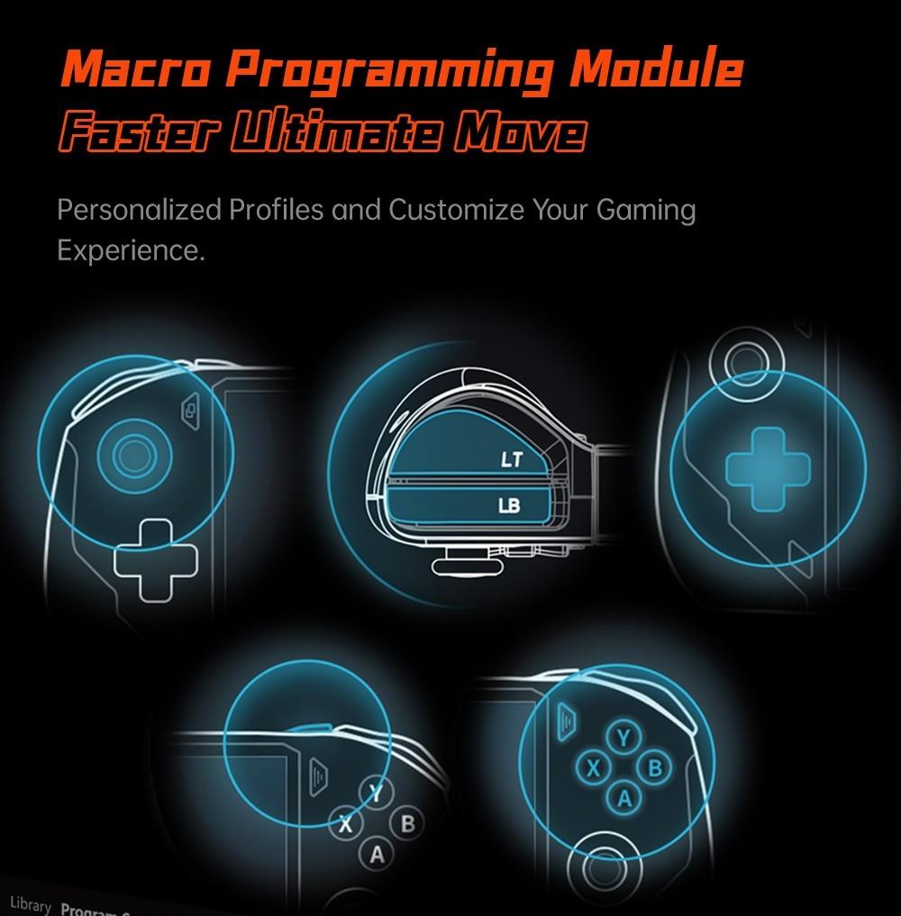 One Netbook ONEXFLY Handheld Game Console AMD Ryzen 7 7840U 32GB DDR5X RAM 1TB SSD 7-inch Windows 11 WiFi 6E Bluetooth 5.2 - Black, US