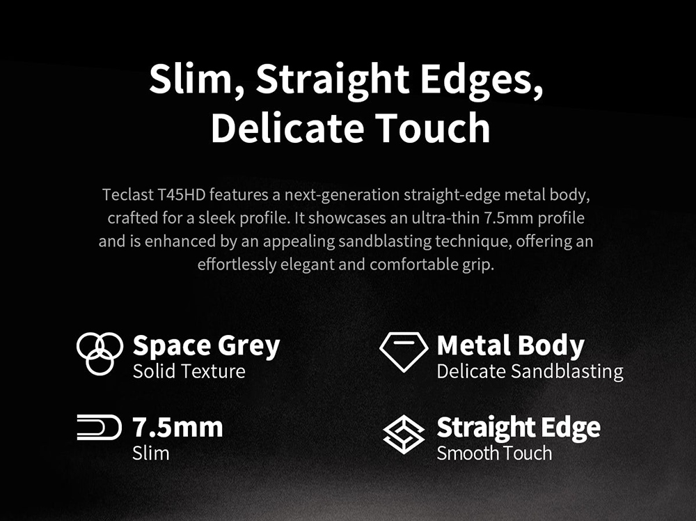 Teclast T45HD Android 13 Tablet 10.5 inch UNISOC T606 Octa-Core Processor 8GB+8GB Expansion RAM 128 SSD 2.4/5G Dual-band WiFi Bluetooth 5.0 - EU