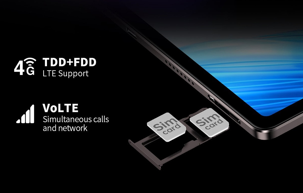 Teclast T45HD Android 13 Tablet 10.5 inch UNISOC T606 Octa-Core Processor 8GB+8GB Expansion RAM 128 SSD 2.4/5G Dual-band WiFi Bluetooth 5.0 - EU