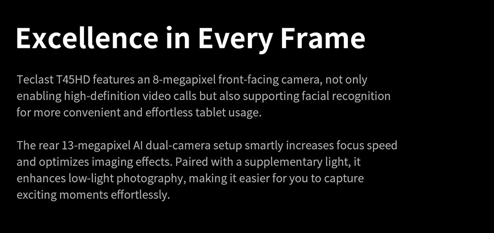 Teclast T45HD Android 13 Tablet 10.5 inch UNISOC T606 Octa-Core Processor 8GB+8GB Expansion RAM 128 SSD 2.4/5G Dual-band WiFi Bluetooth 5.0 - EU