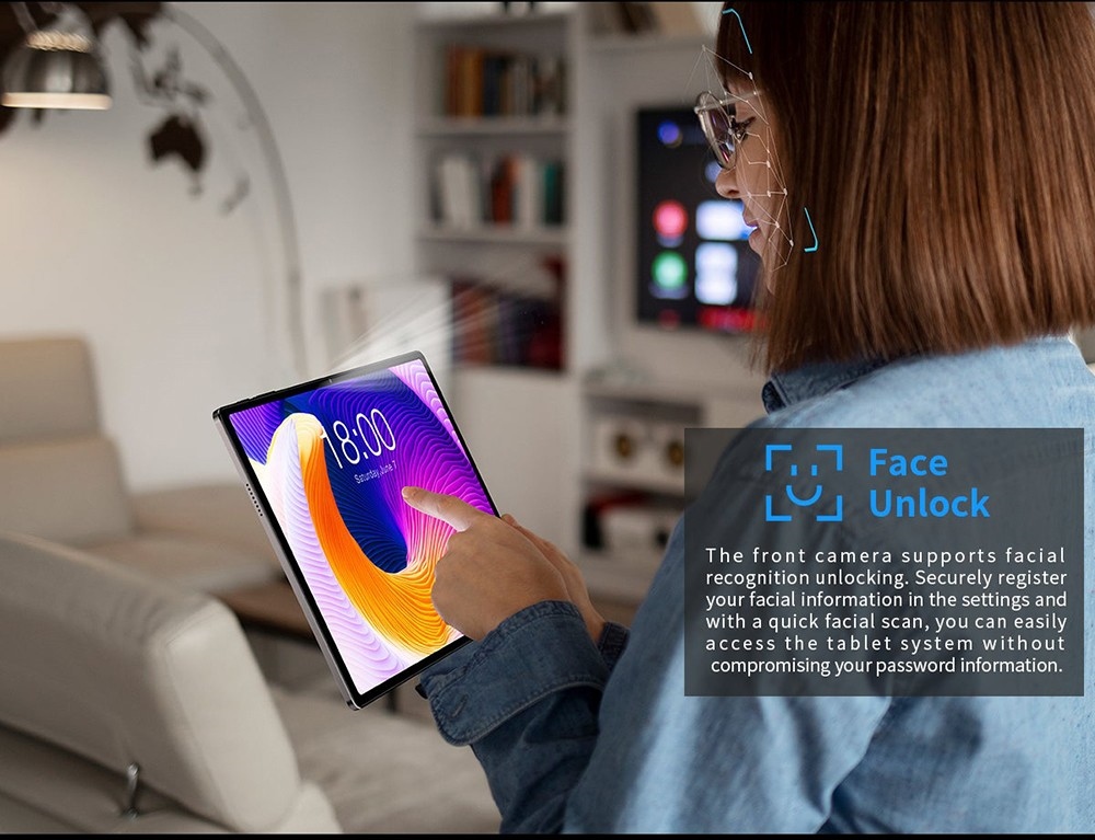 Teclast T45HD Android 13 Tablet 10.5 inch UNISOC T606 Octa-Core Processor 8GB+8GB Expansion RAM 128 SSD 2.4/5G Dual-band WiFi Bluetooth 5.0 - EU