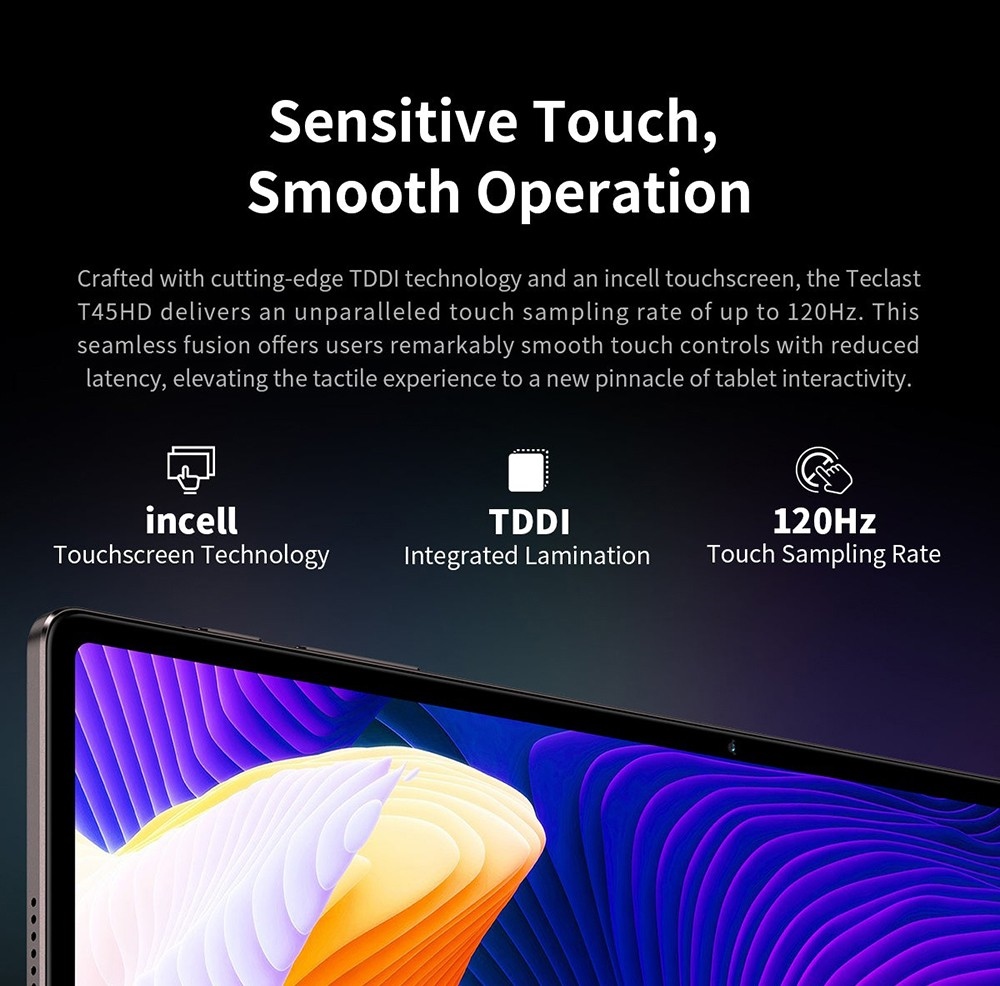Teclast T45HD Android 13 Tablet 10.5 inch UNISOC T606 Octa-Core Processor 8GB+8GB Expansion RAM 128 SSD 2.4/5G Dual-band WiFi Bluetooth 5.0 - EU