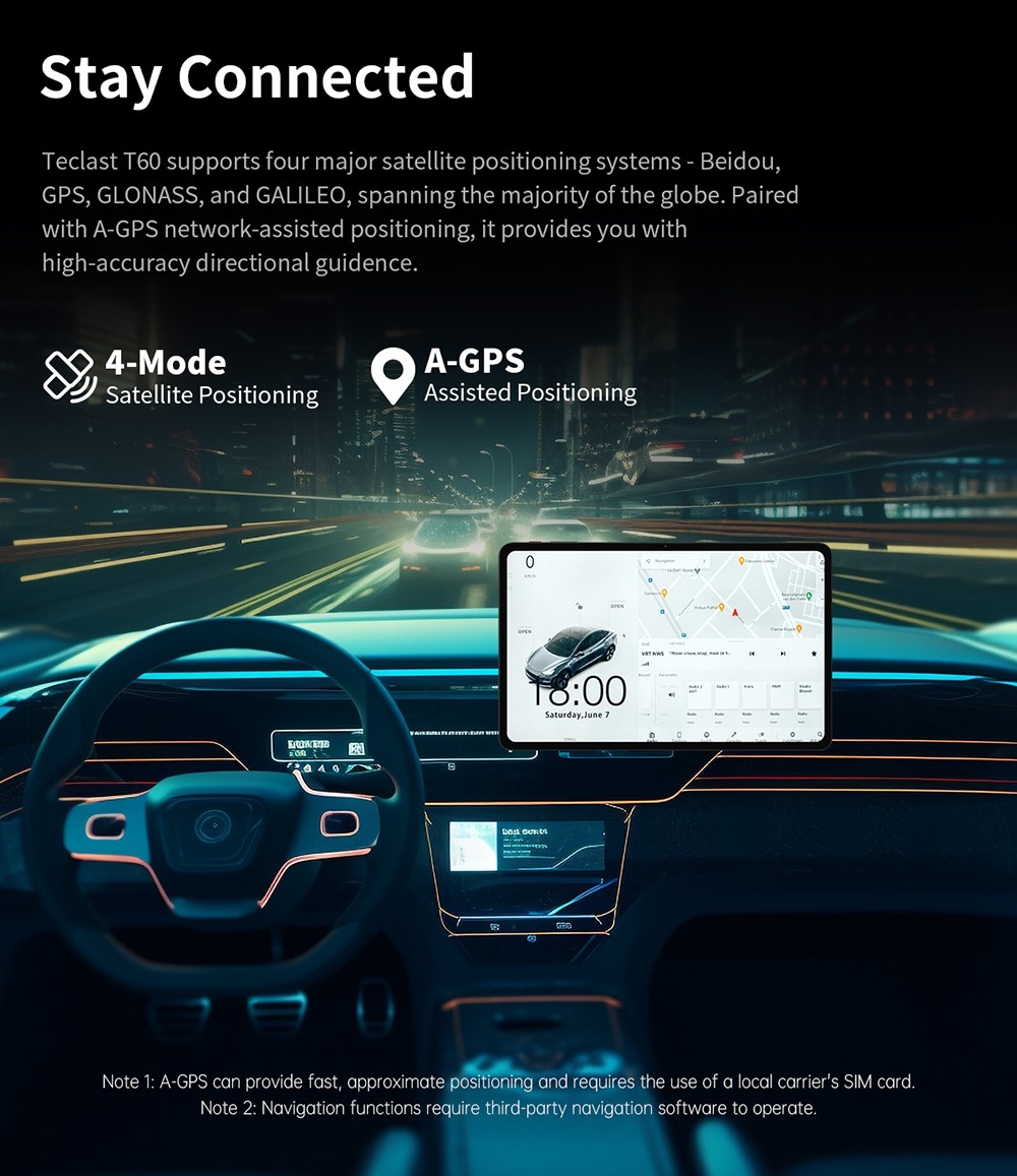 Teclast T60 Android 13 Tablet 12 inch UNISOC T616 Octa-Core Processor 8GB+8GB Expansion DDR4 RAM 256G SSD 2000 * 1200 2K 2.4g/5g Dual-band WiFi Bluetooth 5.0