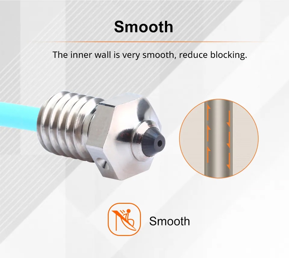 Trianglelab 0.4mm ZSD Diamond Copper Plated Nozzle for V6 Hotend
