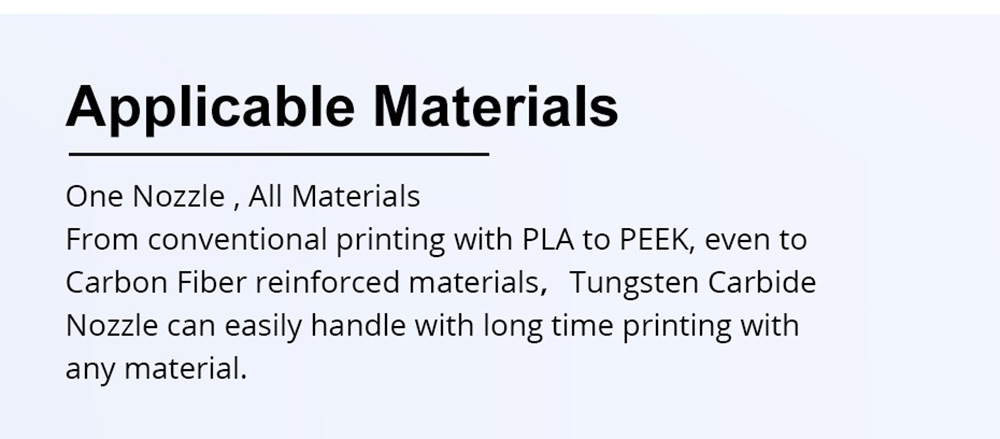 Trianglelab V6 ZSTC 0.6mm 3D Printer Nozzle Tungsten Carbide Copper Plated