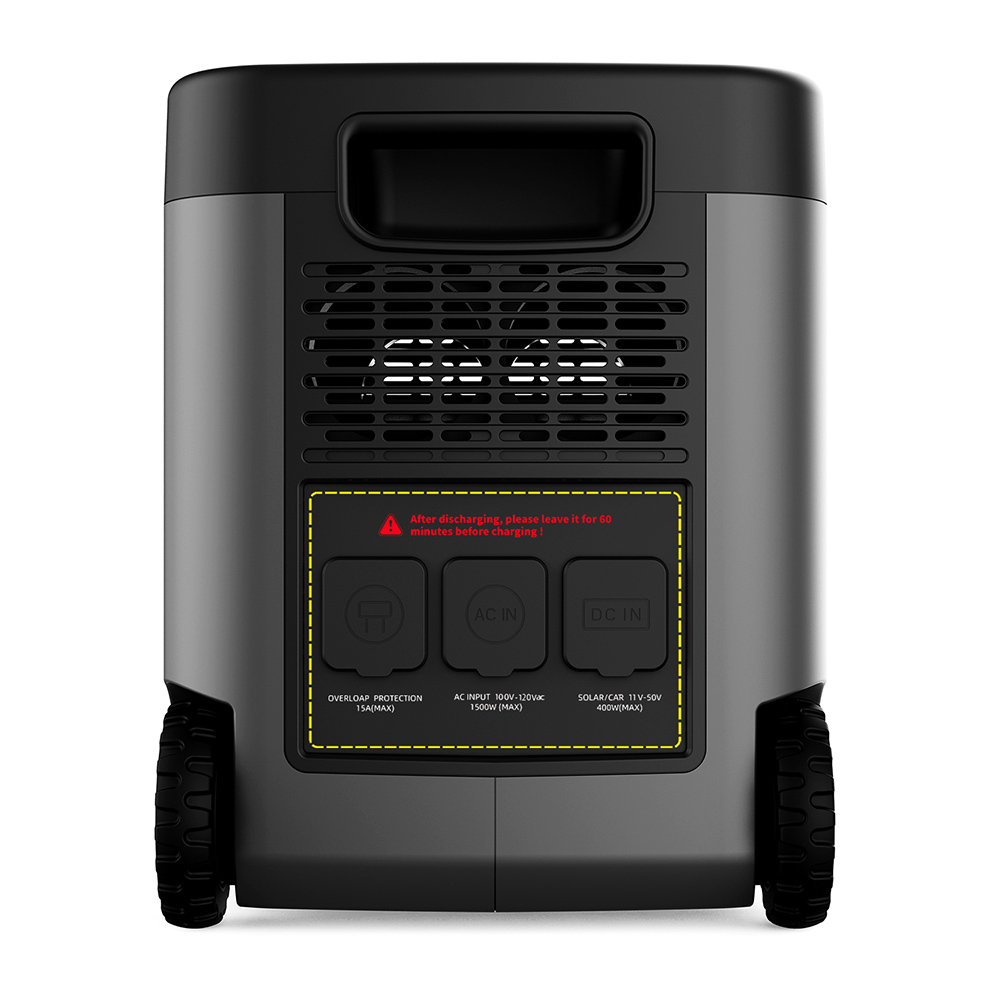 LANPWR 2500W Portable Power Station, 2160Wh LifePo4 Solar Generator, 15W Wireless Charging, 14 Outlets, 65 Mins AC Fast Charging, for Balcony Solar System, Camping, RV Trip, Outdoor Party, Home Use